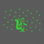 Generic Green Kids Room Decor Radium Wall Sticker