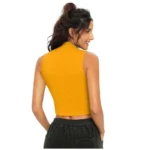 Generic Women's Polyester, Knitting Western Wear Tops (Yellow) - Image 2
