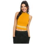 Generic Women's Polyester, Knitting Western Wear Tops (Yellow) - Image 3
