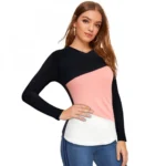 Generic Women's 95% Polyester 5% Spandex Western Wear T Shirt (Peach) - Image 3