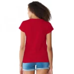 Generic Women's Cotton Western Wear T Shirt (Red) - Image 2