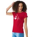 Generic Women's Cotton Western Wear T Shirt (Red) - Image 5