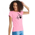 Generic Women's Cotton Western Wear T Shirt (Pink) - Image 3