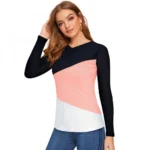 Generic Women's 95% Polyester 5% Spandex Western Wear T Shirt (Peach) - Image 5