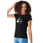 Generic Women's Cotton Western Wear T Shirt (Black) - Image 5