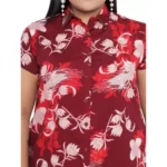 Generic Women's Shirt Maroon Dress (Color:Maroon, Material:Polyester) - Image 4