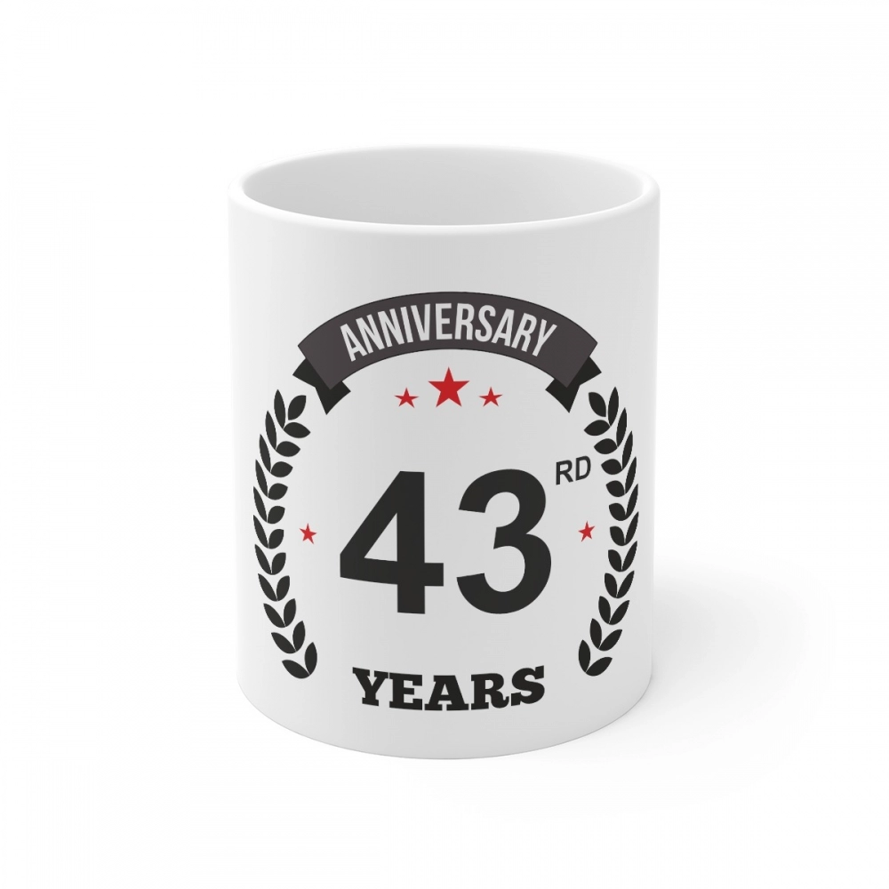 52163638487_2271d45406_o_d-1000x1000-1.webp Generic Ceramic 43rd Anniversary Printed Coffee Mug (Color: White, Capacity:330ml) - Image 1