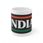 Generic Ceramic India Printed Coffee Mug (Color: White, Capacity:330ml)