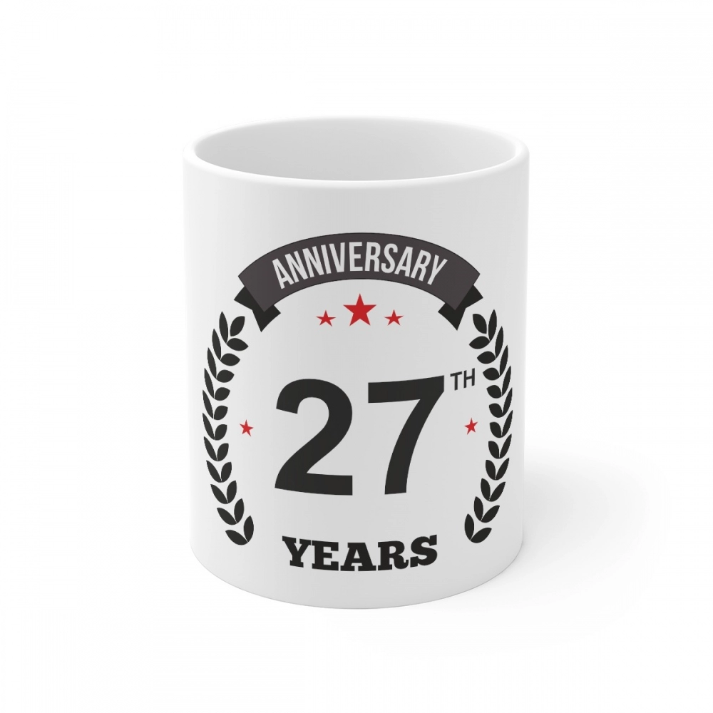 52165109985_dce4908fdc_o_d-1000x1000-1.webp Generic Ceramic 27th Anniversary Printed Coffee Mug (Color: White, Capacity:330ml) - Image 1