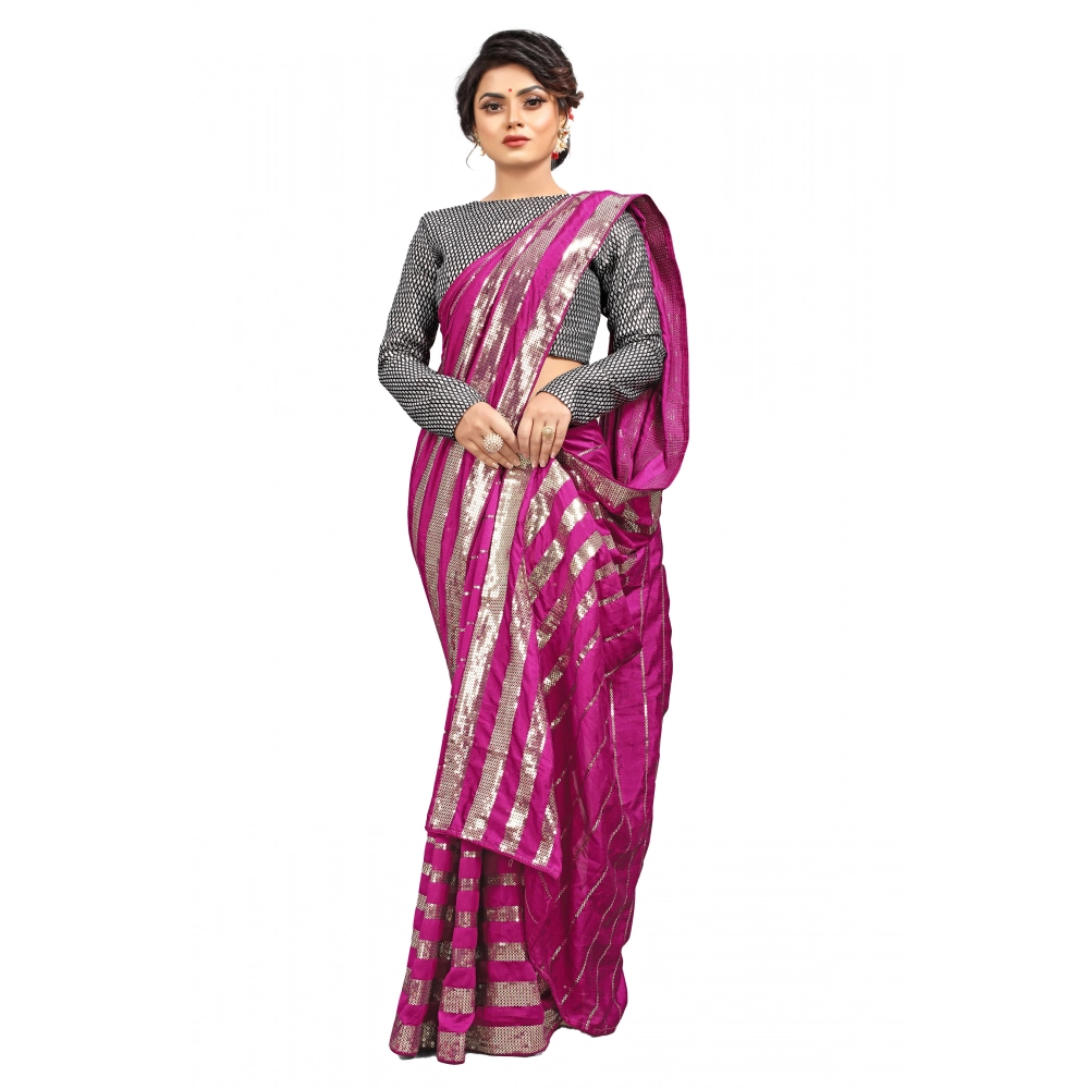 52371327254_38b51d0124_o_d-1000x1000-1.webp Generic Women's Vichitra Saree with Blouse (Pink, 5-6 Mtrs) - Image 1