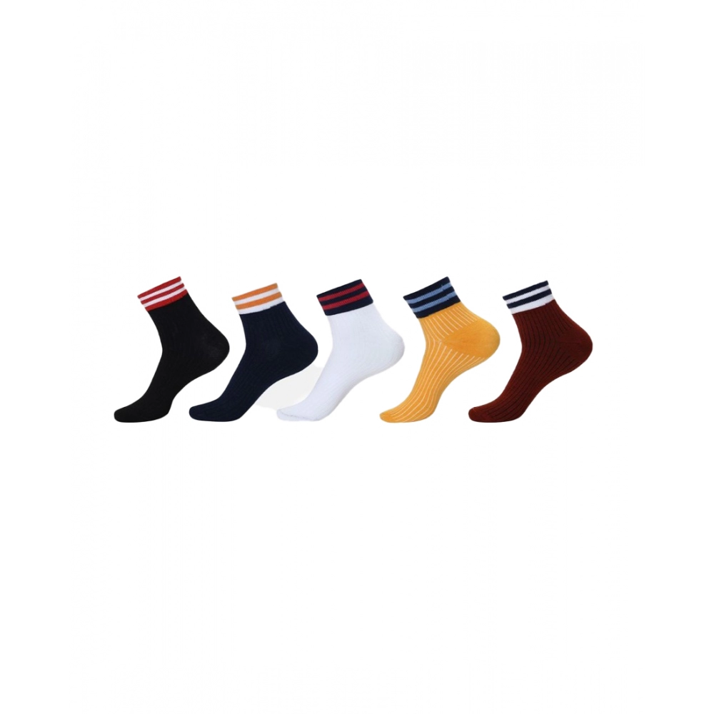53545052354_5065448333_o_d-1000x1000-1.webp Generic 5 Pairs Unisex Casual Cotton Blended Printed Ankle length Socks (Assorted) - Image 1