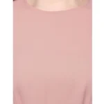 Generic Women's Polyester Solid Long Sleeves Regular Top (Pink) - Image 2