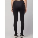 Generic Women's Polyester Solid Ankle Length High-Rise Tights (Black) - Image 6