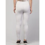 Generic Women's Polyester Solid Ankle Length High-Rise Tights (Light Grey) - Image 6
