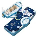 Generic Plastic Magnetic Pencil Case With Sharpener Compass Box For Kids (Multicolor )