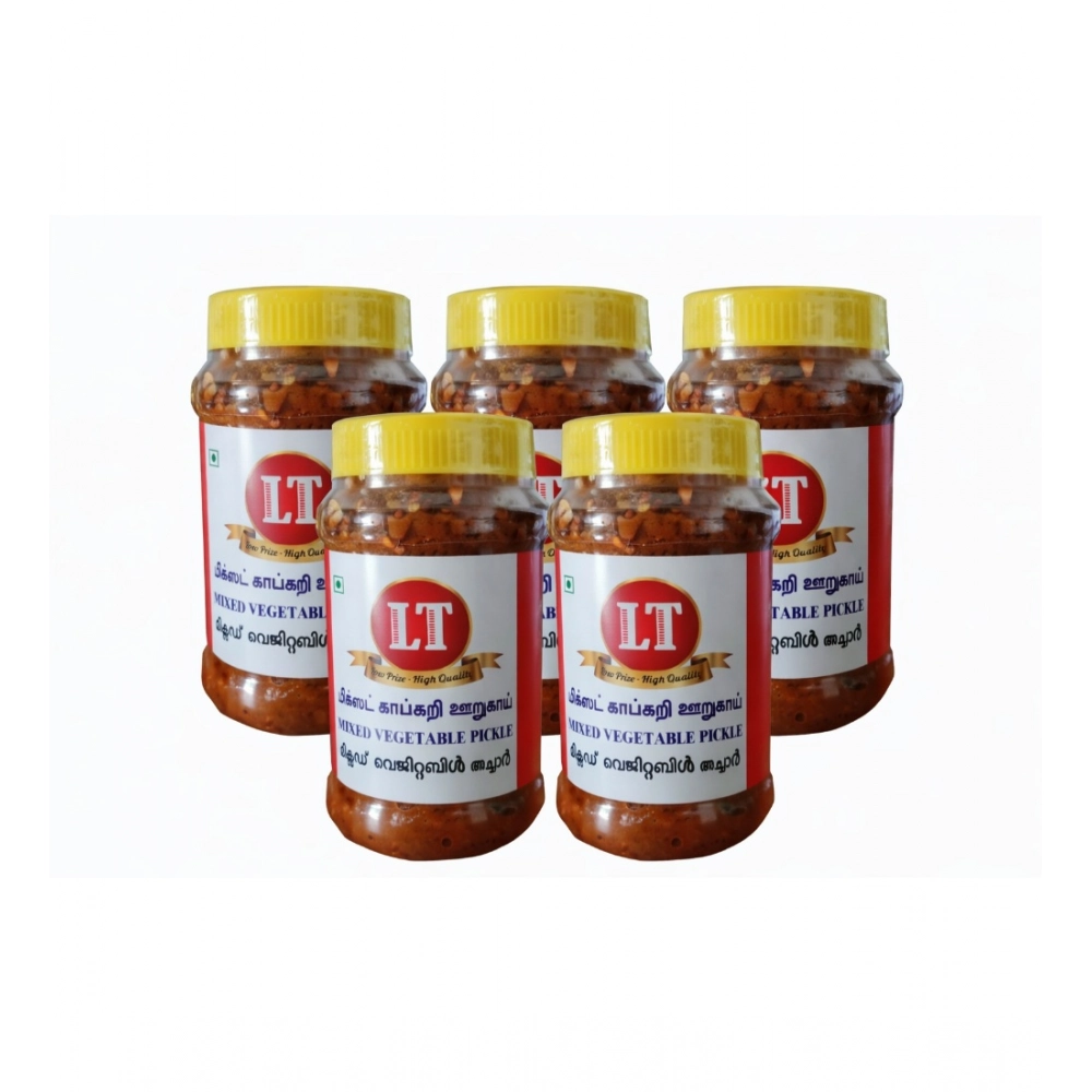 64144-1000x1000-1.webp Generic Pack of_5 100GM LT Mixed Veg Pickle Traditional Digestive Side Dish (Red) - Image 1