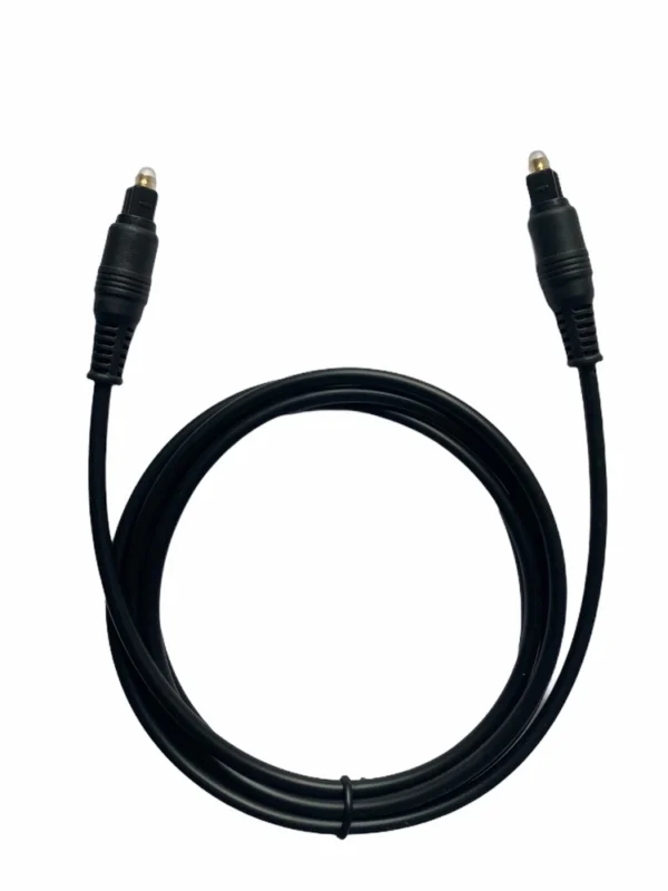 Supreme Quality Digital Optic Fibre Cable 1.5 Yards, Transmission Bandwidth up to 250Mb_s (Black)
