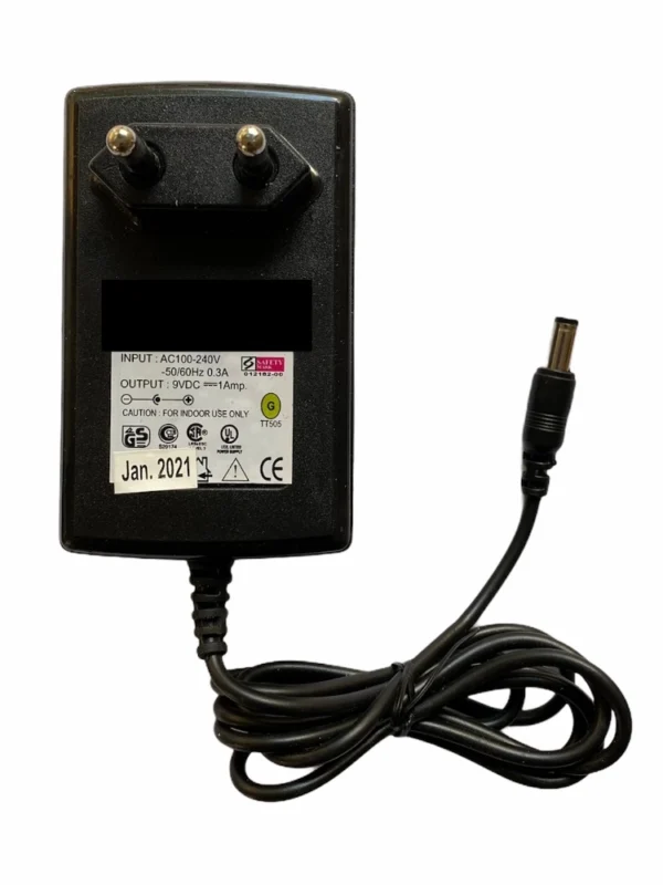 9V 1A Power Adapter, Power Supply AC Input 100 240 V and Output 9V 1A for Set Top Box_DTH Box, CCTV System, Router, Other Electronics And IT Gadgets with DC Pin (Black)