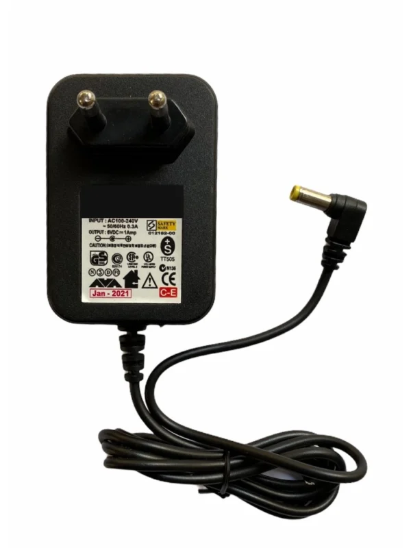6V 1A Power Adapter, Power Supply AC Input 100 240 V and Output 6V 1A for Set Top Box_DTH Box, CCTV System, Router, Other Electronics And IT Gadgets with DC Pin (Black)