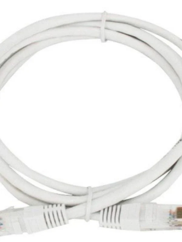 Ethernet Patch Cord CAT5E, RJ45 LAN Cable 1.5 Yards (White)