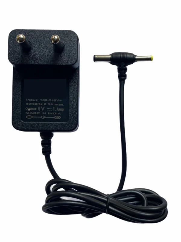 6V 1A Power Adapter, Power Supply AC Input 100 240 V and Output 6V 1A for Set Top Box_DTH Box, CCTV System, Router, Other Electronics And IT Gadgets with DC And Sony Pin (Black)