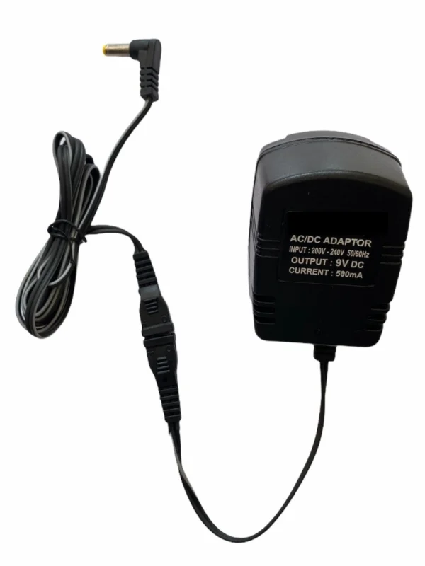 9V 500mA Power Adapter, Power Supply AC Input 200 240 V and Output 9V 500mA for Set Top Box_DTH Box, CCTV System, Router, Other Electronics And IT Gadgets with DC Pin (Black)