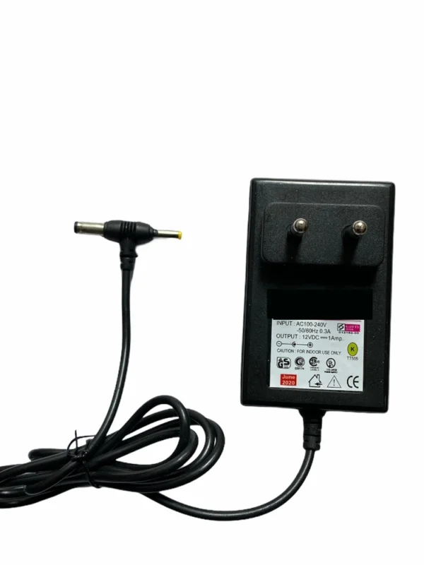 12V 1A Power Adapter, Power Supply AC Input 100 240 V and Output 12V 1A for Set Top Box_DTH Box, CCTV System, Router, Other Electronics And IT Gadgets with DC And Sony Pin (Black)