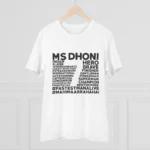 Men's PC Cotton Cricket Design Printed T Shirt (Color: White, Thread Count: 180GSM) - Image 3