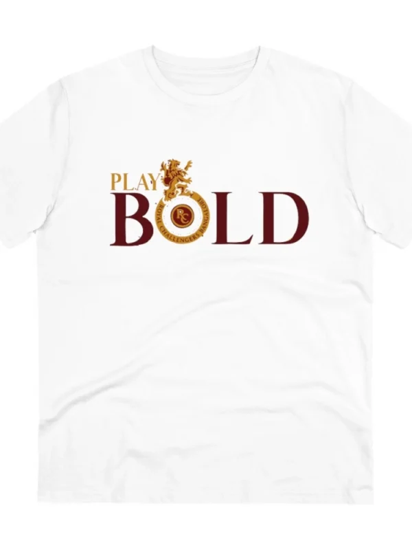 Men's PC Cotton Cricket Design Printed T Shirt (Color: White, Thread Count: 180GSM)
