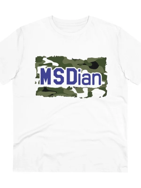 Men's PC Cotton Cricket Design Printed T Shirt (Color: White, Thread Count: 180GSM)