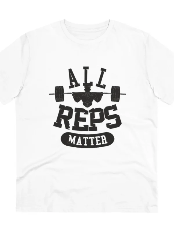 Men's PC Cotton All Reps Matter Printed T Shirt (Color: White, Thread Count: 180GSM)