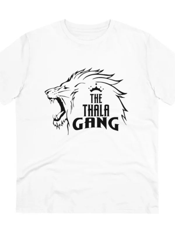 Men's PC Cotton Cricket Design Printed T Shirt (Color: White, Thread Count: 180GSM)
