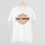 Men's PC Cotton Bike Ride Design Printed T Shirt (Color: White, Thread Count: 180GSM) - Image 3