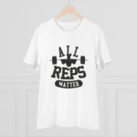 Men's PC Cotton All Reps Matter Printed T Shirt (Color: White, Thread Count: 180GSM) - Image 3