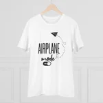 Men's PC Cotton Explore The Unseen Printed T Shirt (Color: White, Thread Count: 180GSM) - Image 3