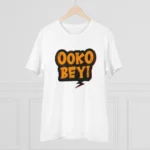Men's PC Cotton Telugu Desing Printed T Shirt (Color: White, Thread Count: 180GSM) - Image 3