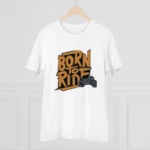 Men's PC Cotton Explore The Unseen Printed T Shirt (Color: White, Thread Count: 180GSM) - Image 3