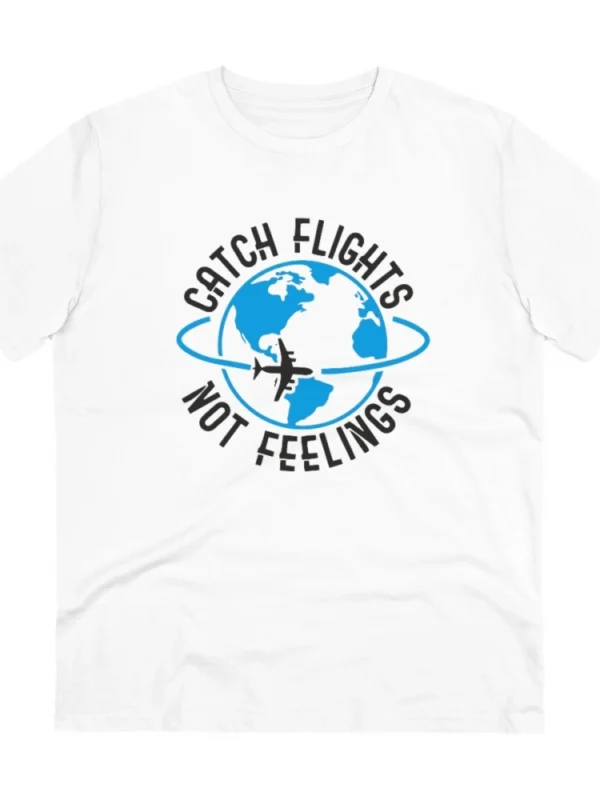Men's PC Cotton Explore The Unseen Printed T Shirt (Color: White, Thread Count: 180GSM)
