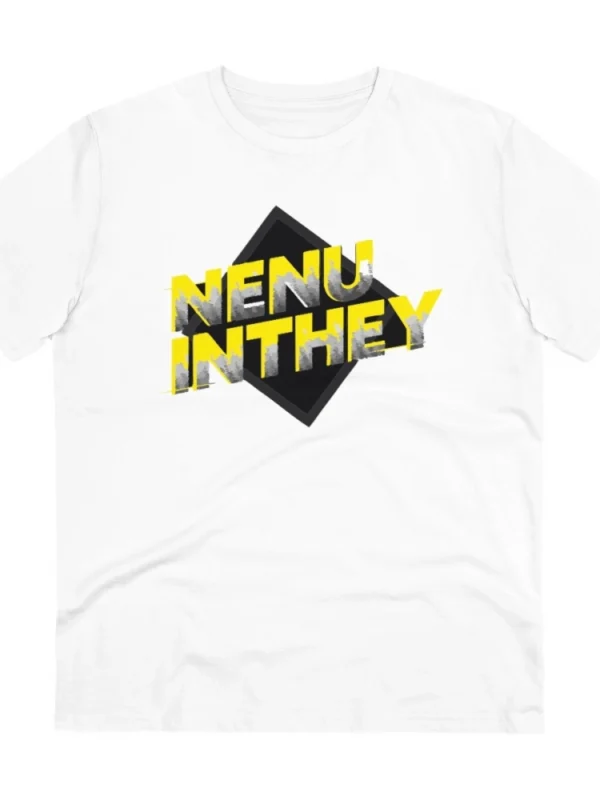 Men's PC Cotton Telugu Desing Printed T Shirt (Color: White, Thread Count: 180GSM)