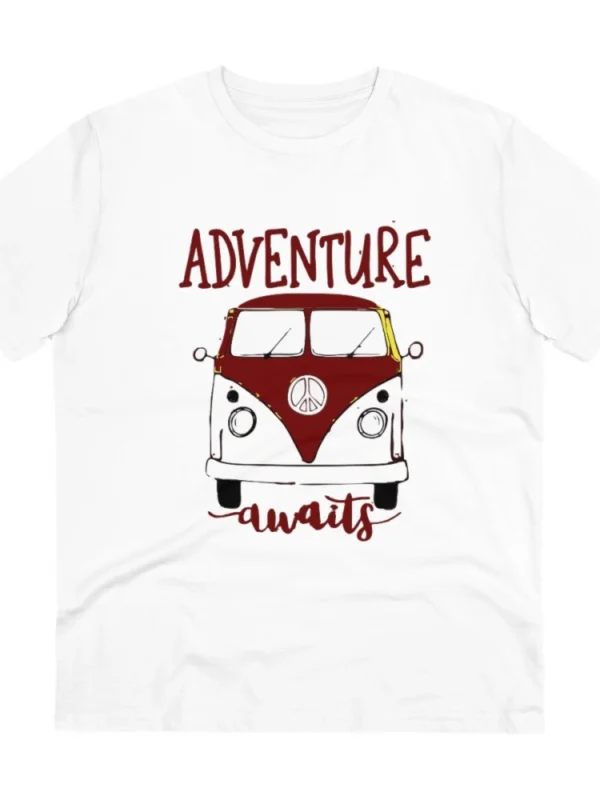 Men's PC Cotton Explore The Unseen Printed T Shirt (Color: White, Thread Count: 180GSM)