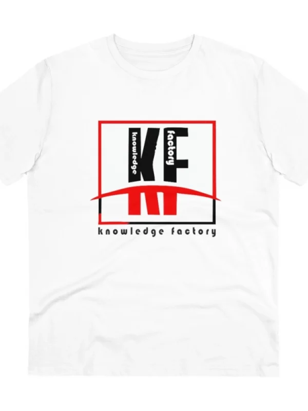 Men's PC Cotton Knowledge Factory Printed T Shirt (Color: White, Thread Count: 180GSM)