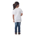 Girls Cotton Tribal Half Sleeve TShirt (White) - Image 2
