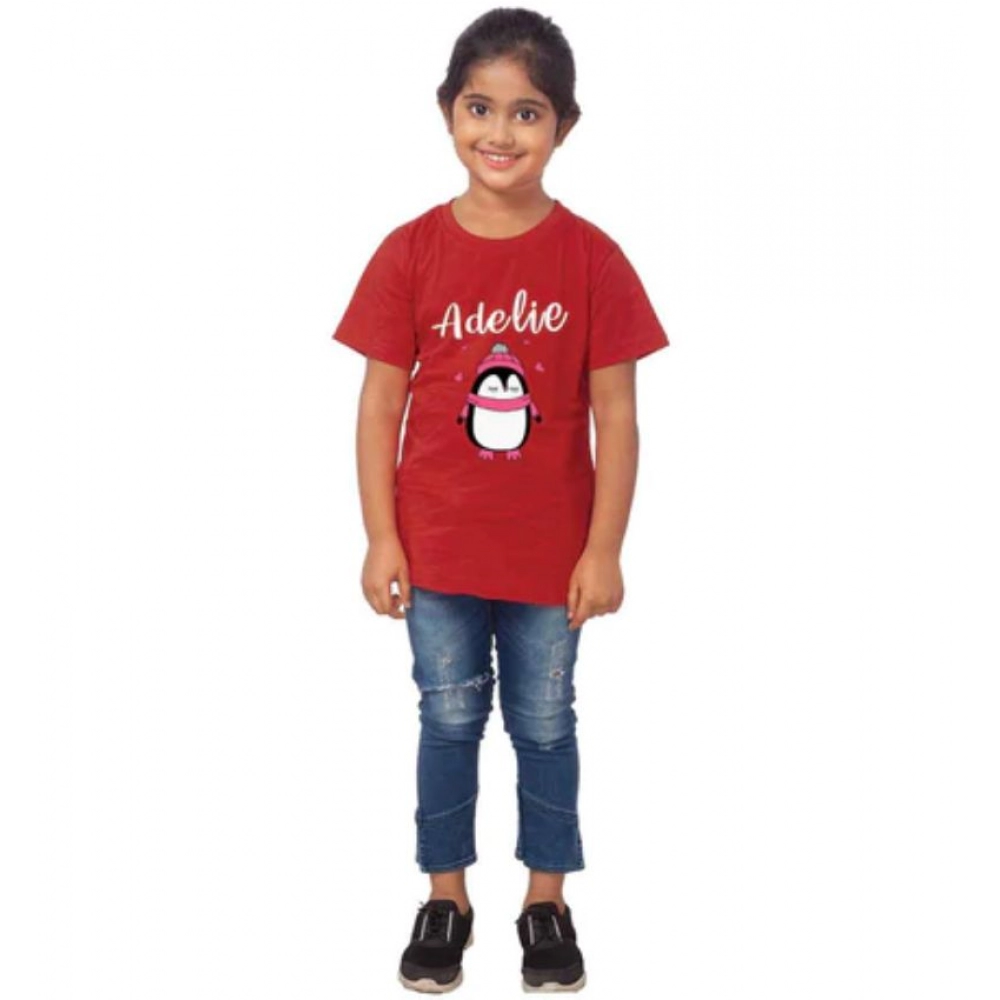 52321717290_c6657cded6_o_d-1000x1000-1.webp Girls Cotton Adelie Half Sleeve TShirt (Maroon) - Image 1