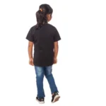 Girls Cotton Tribal Half Sleeve TShirt (Black) - Image 3