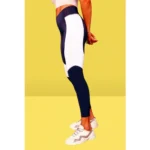 Women's Polyster Solid Sport Leggings (Purple) - Image 2