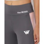 Women's Polyster Solid Sport Leggings (Grey) - Image 3
