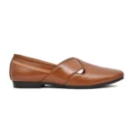 Men's Faux Leather Formal Shoes (Tan) - Image 3
