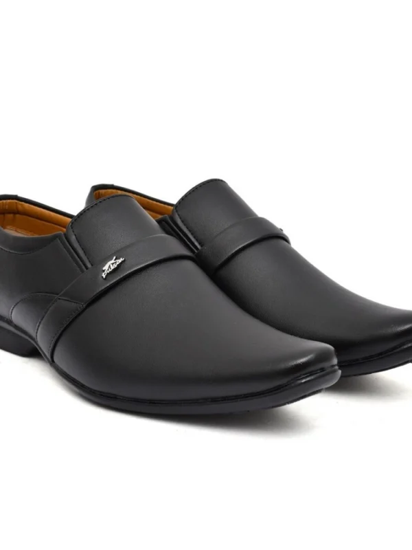 Men's Faux Leather Formal Shoes (Black)