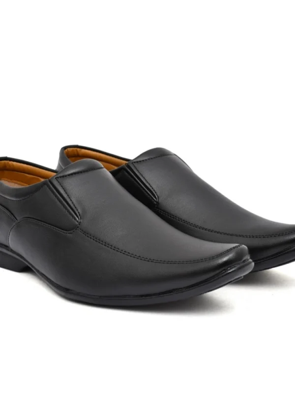 Men's Faux Leather Formal Shoes (Black)