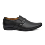 Men's Faux Leather Formal Shoes (Black) - Image 3